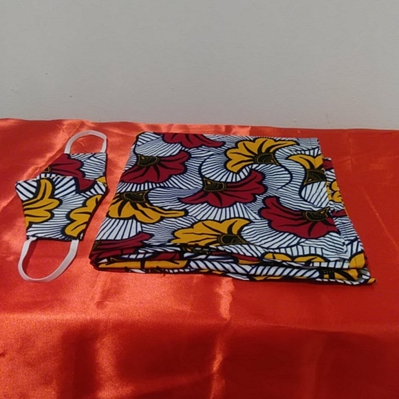 🔥Sale Stunning Ankara fabric headwrap and facema… - Picture 9 of 9